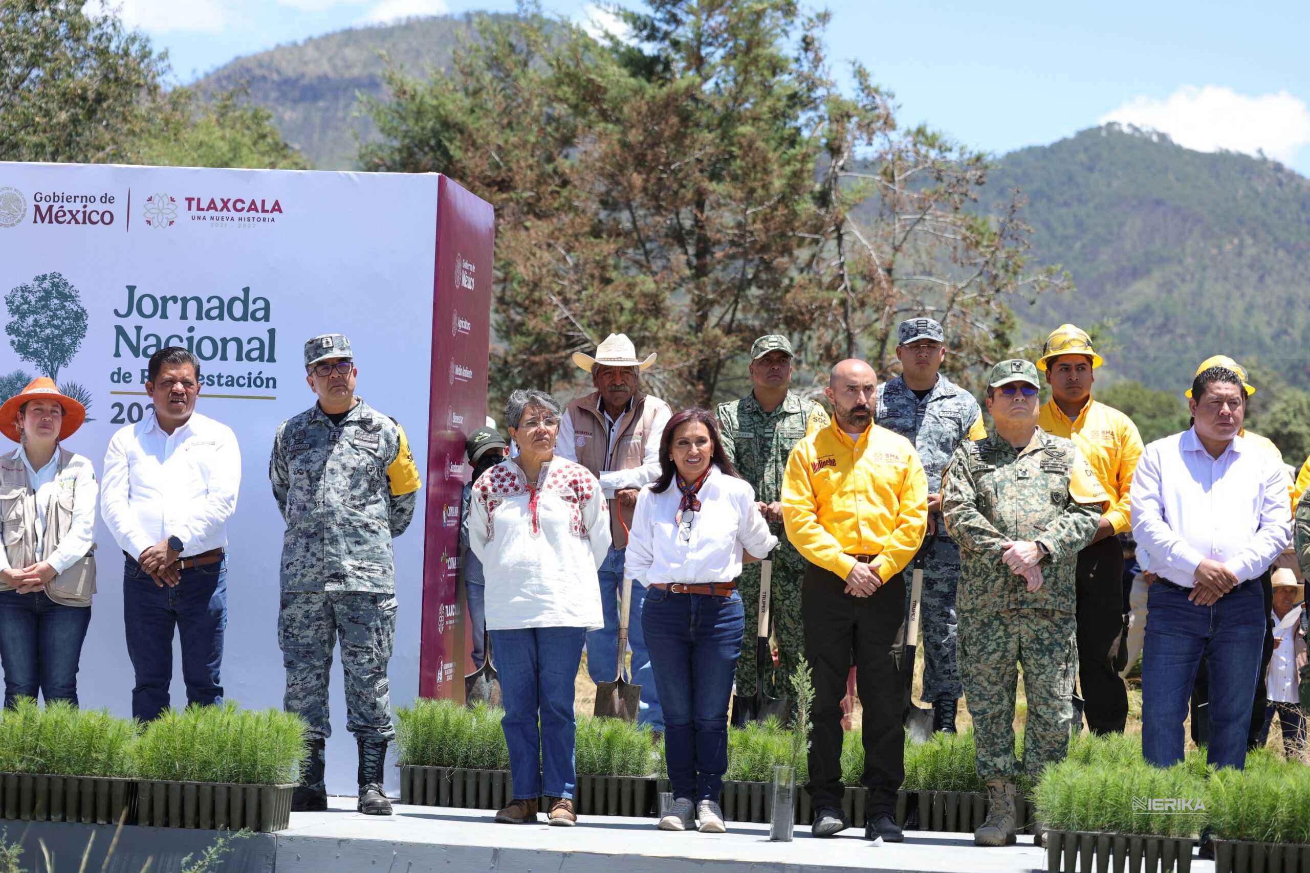 ENCABEZA GOBERNADORA JORNADA NACIONAL DE REFORESTACIÓN; TLAXCALA PLANTA MÁS DE 80 MIL ÁRBOLES