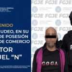 DETIENE FGJE A HOMBRE POR DELITOS CONTRA LA SALUD, EN SU MODALIDAD DE NARCOMENUDEO.