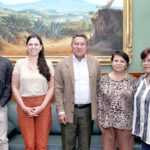 Carlos López Suárez, sostuvo una reunión de trabajo con la secretaria de Cultura del Estado, Karen Álvarez Villeda