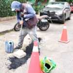 Brigadas de “Más Territorio” bachean en La Joya y Centro, y reparan luminarias en San Gabriel Cuauhtla