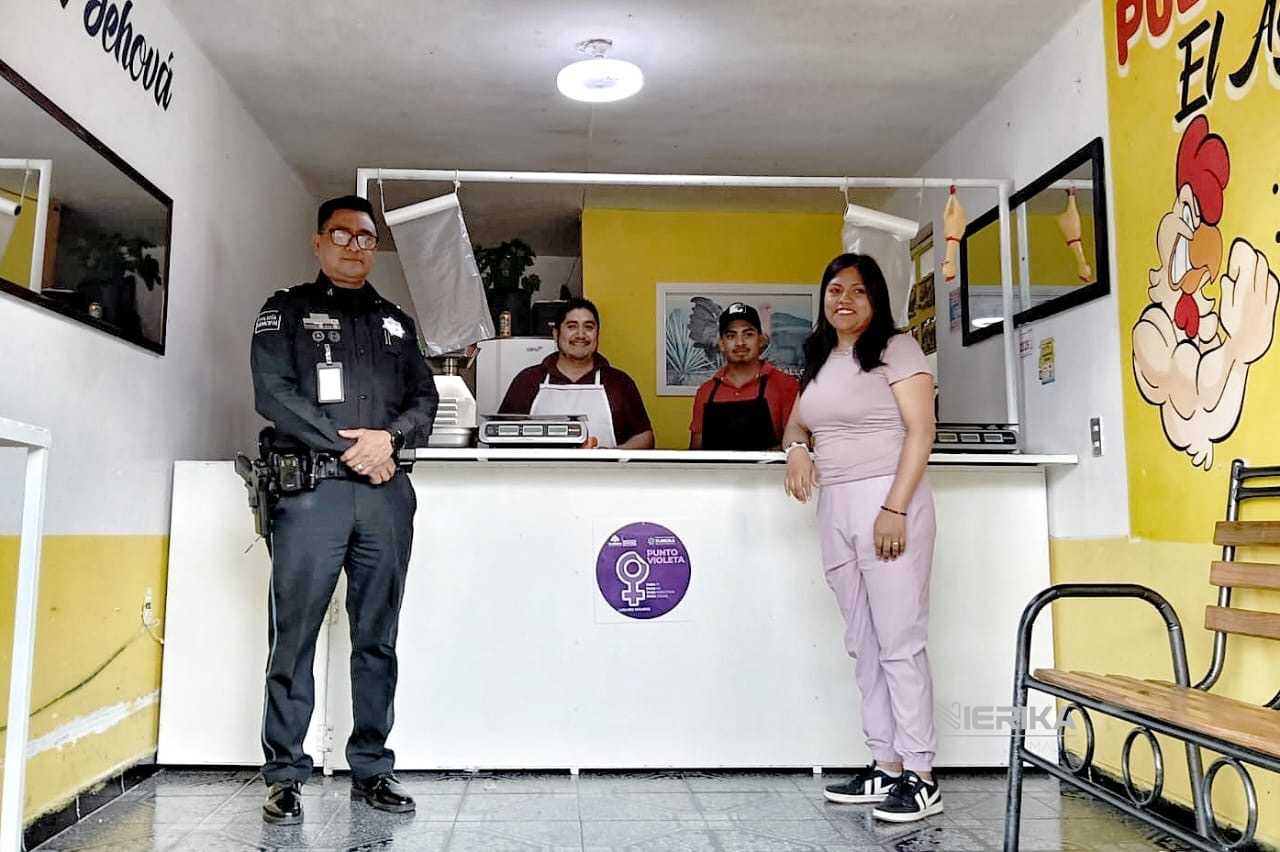 AYUNTAMIENTO DE TLAXCALA AMPLÍA RED DE PUNTOS VIOLETA PARA FORTALECER LA SEGURIDAD DE MUJERES Y NIÑAS