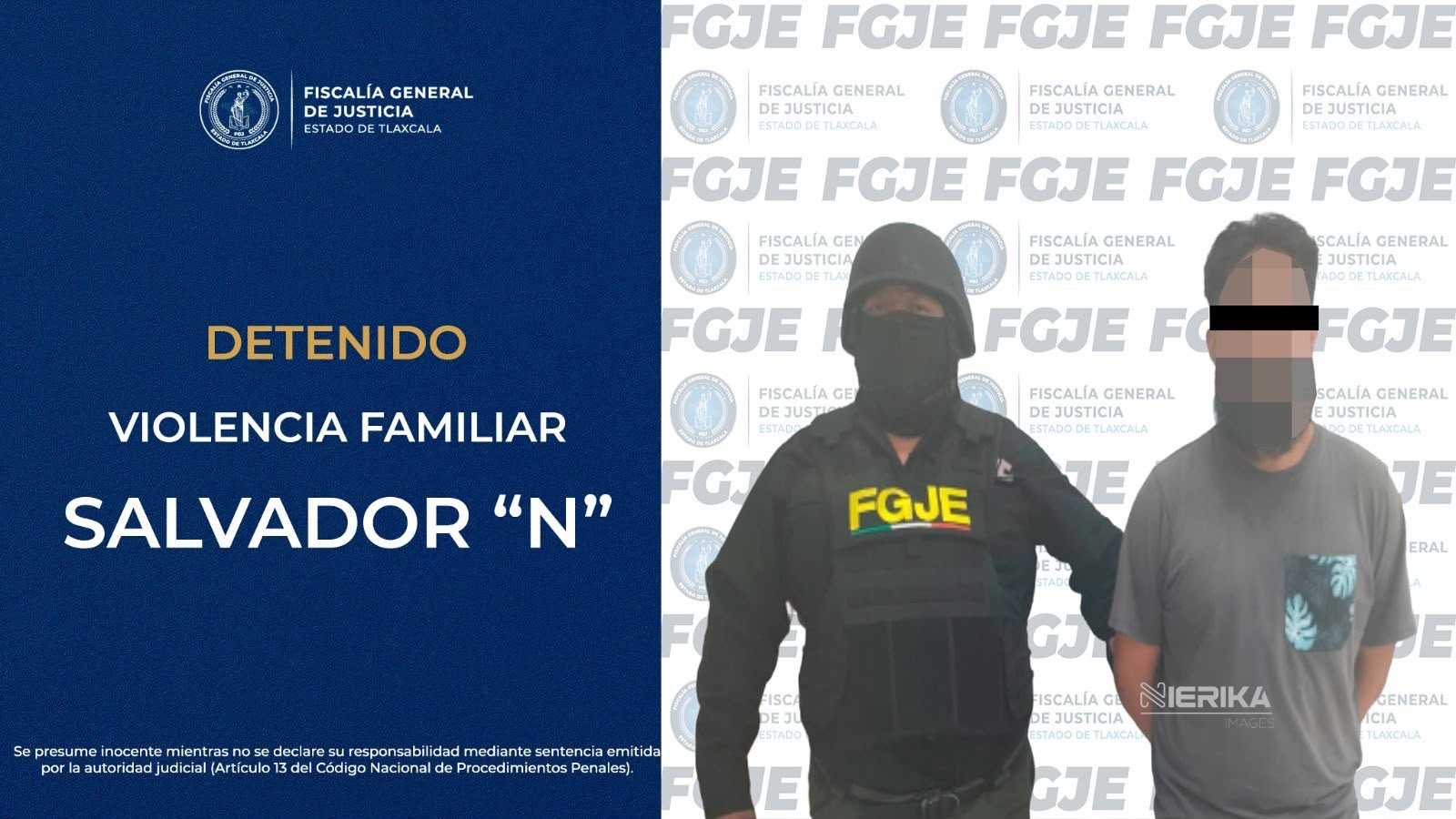 APREHENDE FGJE EN VERACRUZ A HOMBRE POR VIOLENCIA FAMILIAR.