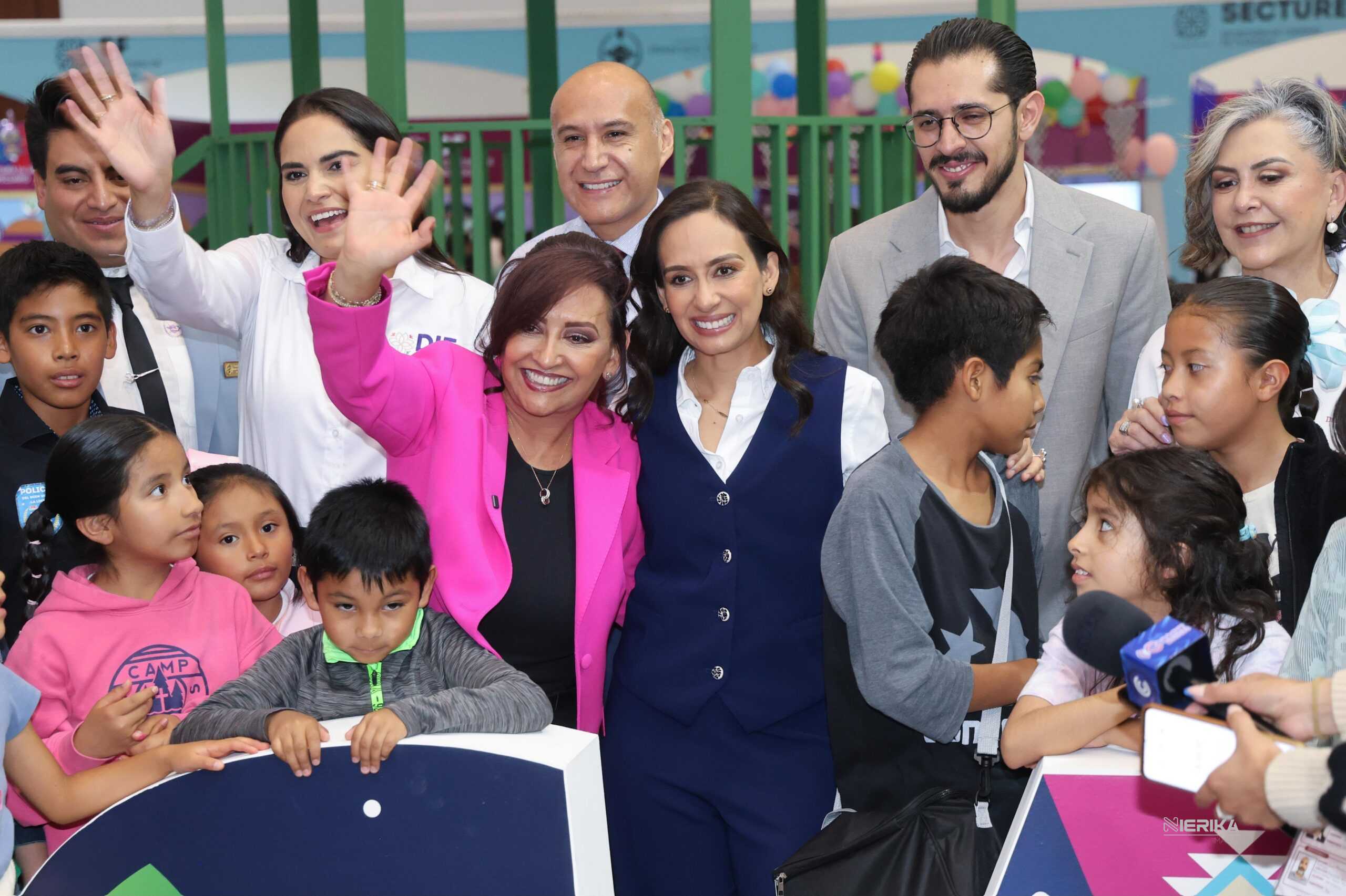 GOBERNADORA CONVIVE CON MÁS DE 500 INFANTES DEL CURSO DE VERANO «CIUDAD DE LAS Y LOS NIÑOS 2026» DEL SEDIF.