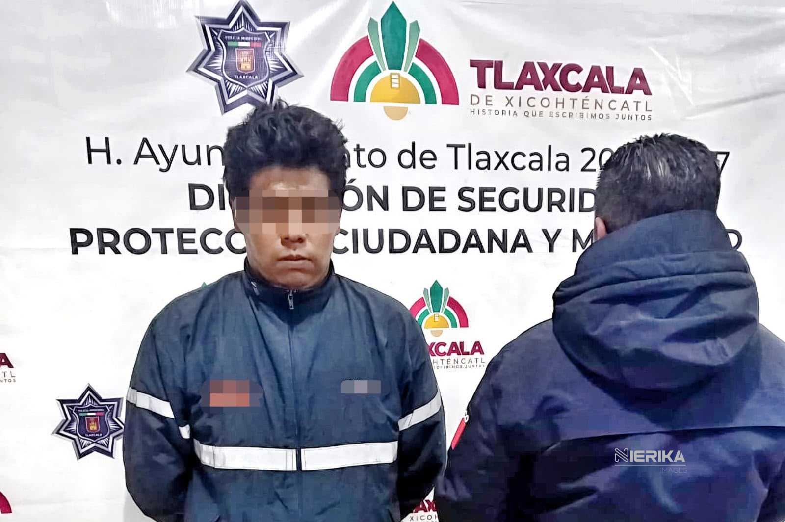 POLICÍA MUNICIPAL DE TLAXCALA ASEGURA A DOS PERSONAS Y RECUPERA MOTOCICLETA CON REPORTE DE ROBO