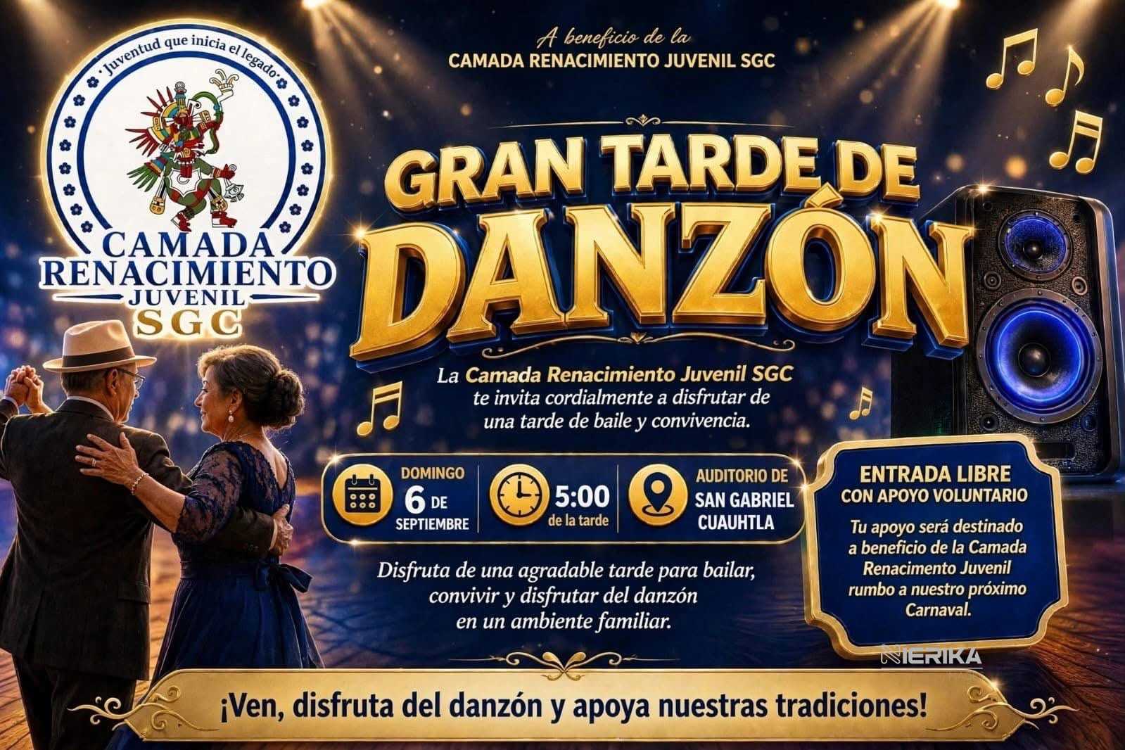 SAN GABRIEL CUAUHTLA SE PREPARA PARA UNA TARDE DE DANZÓN Y TRADICIÓN