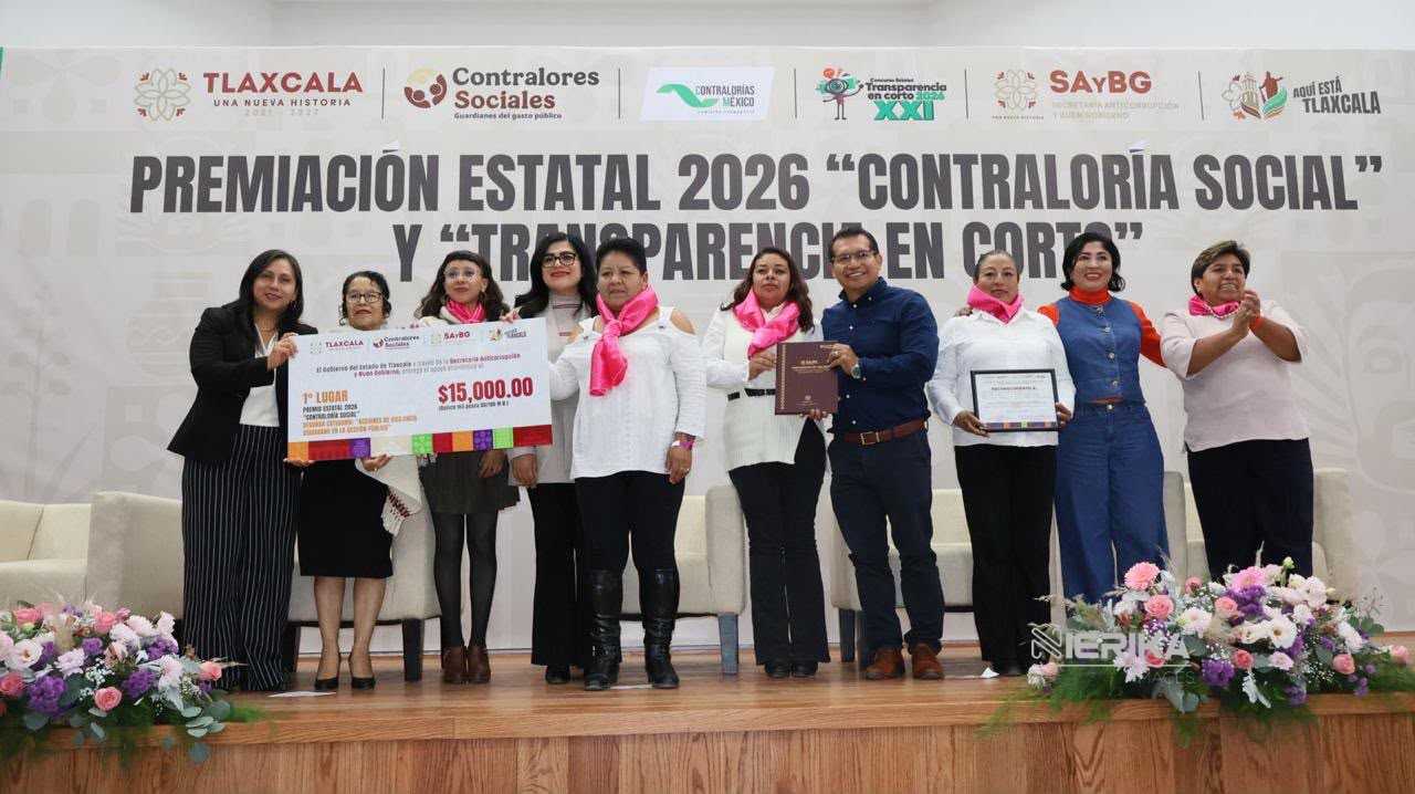CENTROS LIBRE DE TLAXCALA OBTIENEN DOS PRIMEROS LUGARES EN PREMIO ESTATAL DE CONTRALORÍA SOCIAL