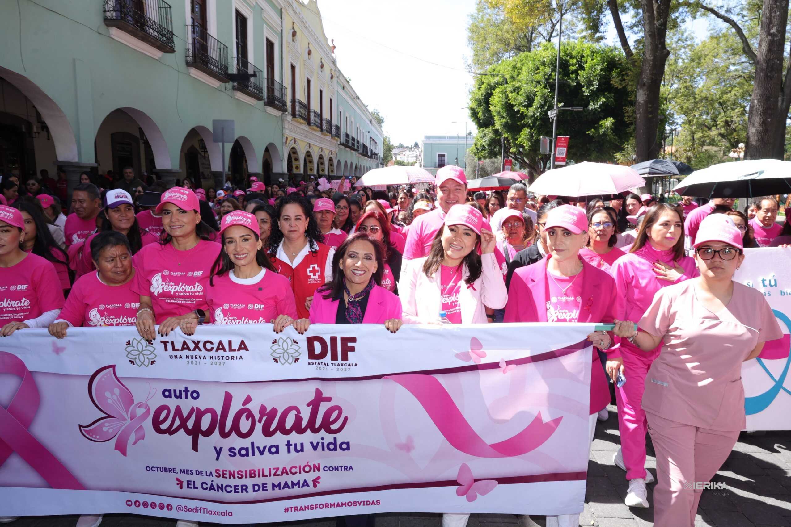 ENCABEZA LORENA CUÉLLAR QUINTA CAMINATA ROSA Y REAFIRMA COMPROMISO CON LA SALUD DE LAS MUJERES